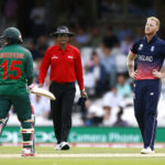 England's Ben Stokes and Bangladesh's Mushfiqur Rahim