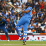 India's Rohit Sharma in action