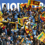 Sri Lanka fans celebrate